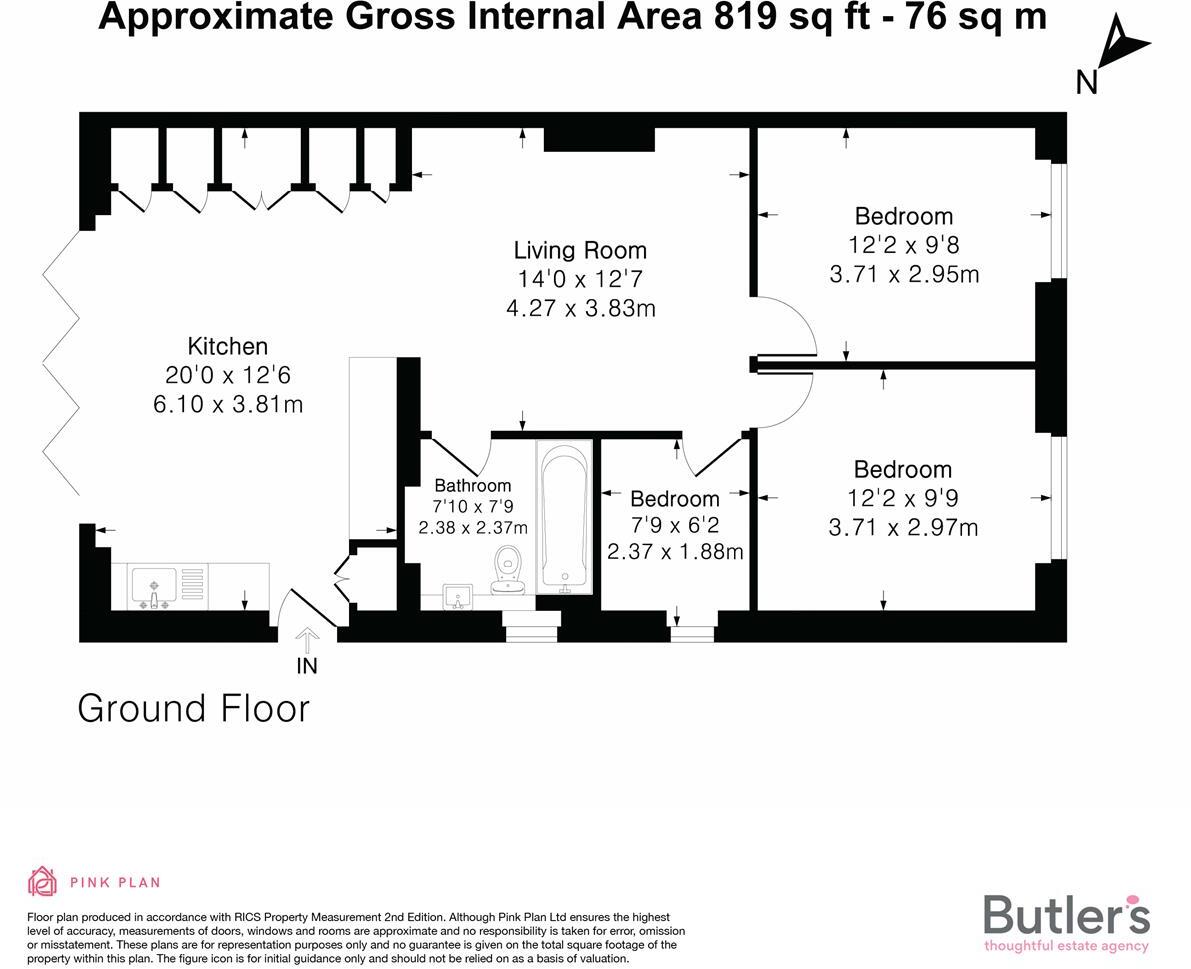 Clarkes Avenue, Worcester Park floorplan