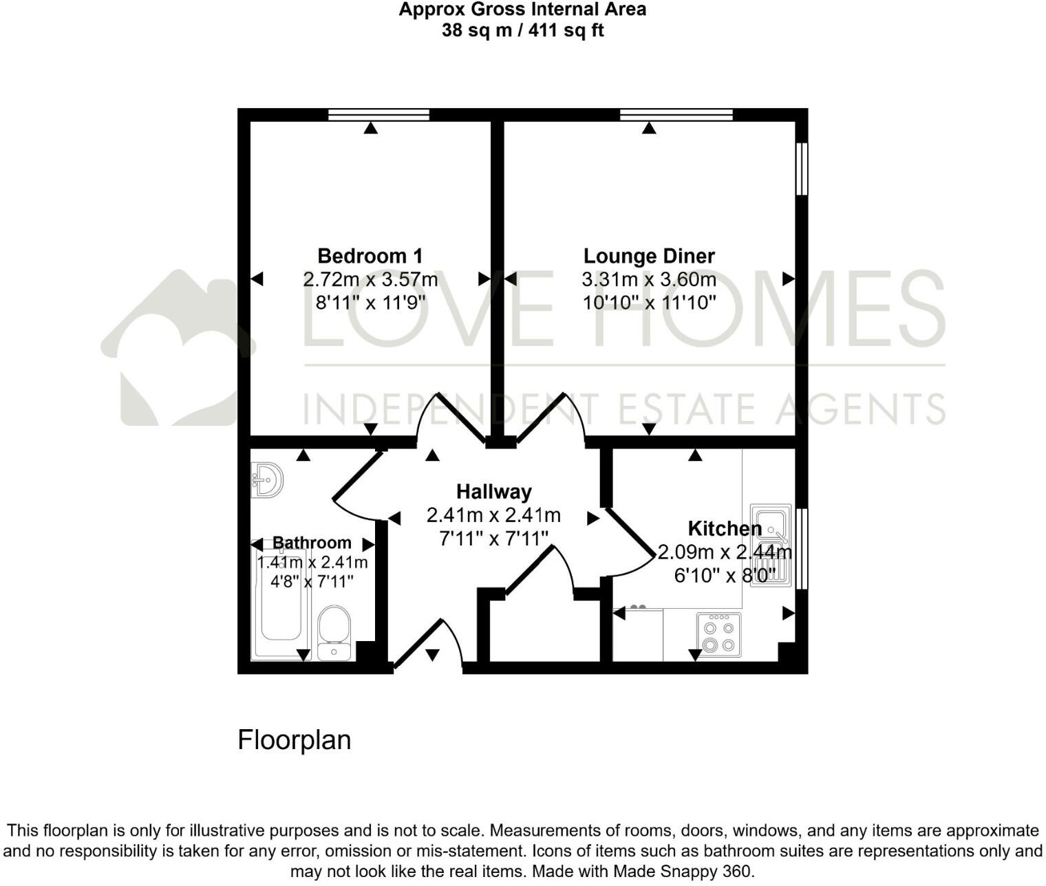 Mill Brook, Catterall, Preston, Lancashire, PR3 floorplan
