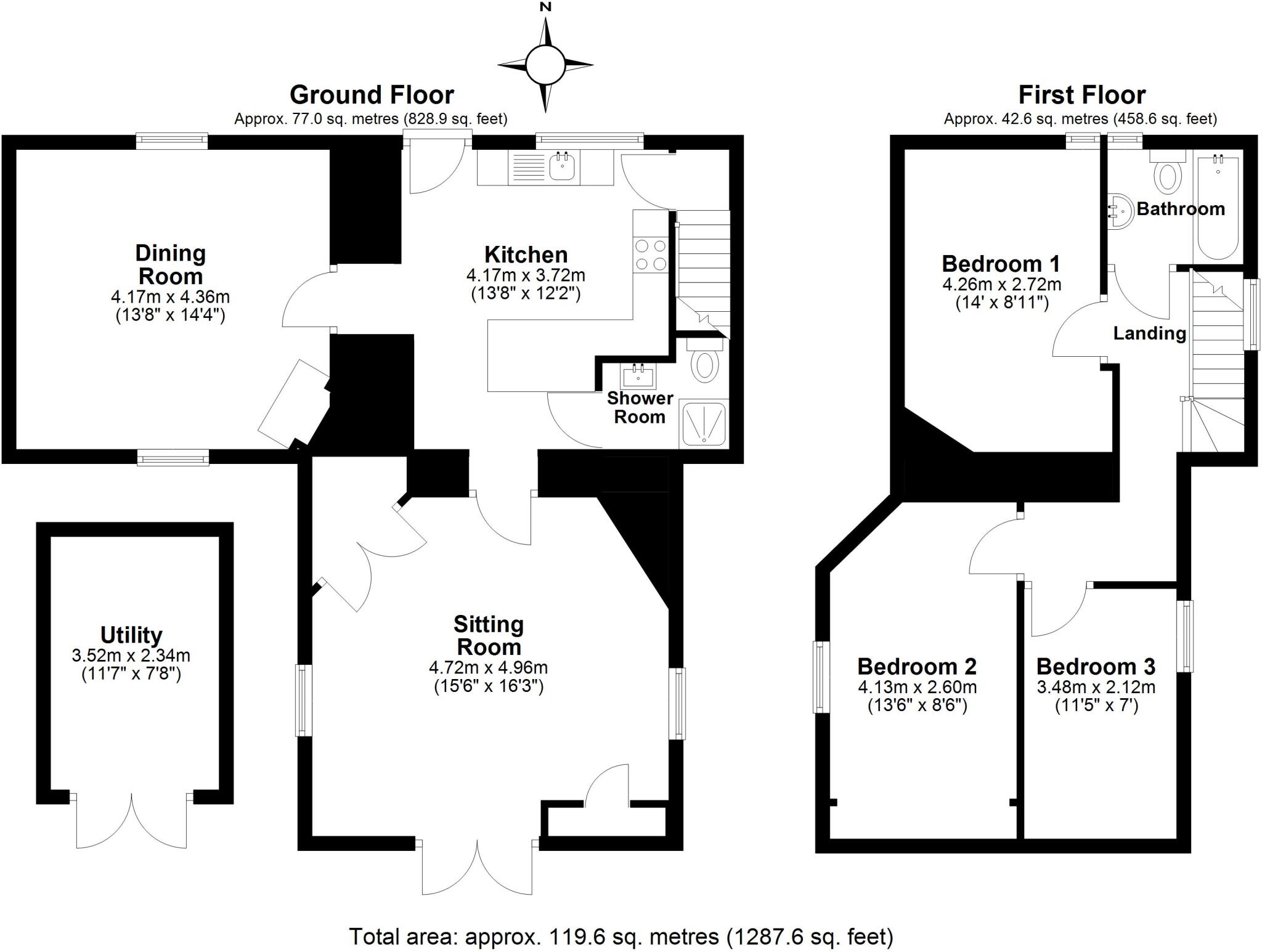 North Lodge, Exminster floorplan