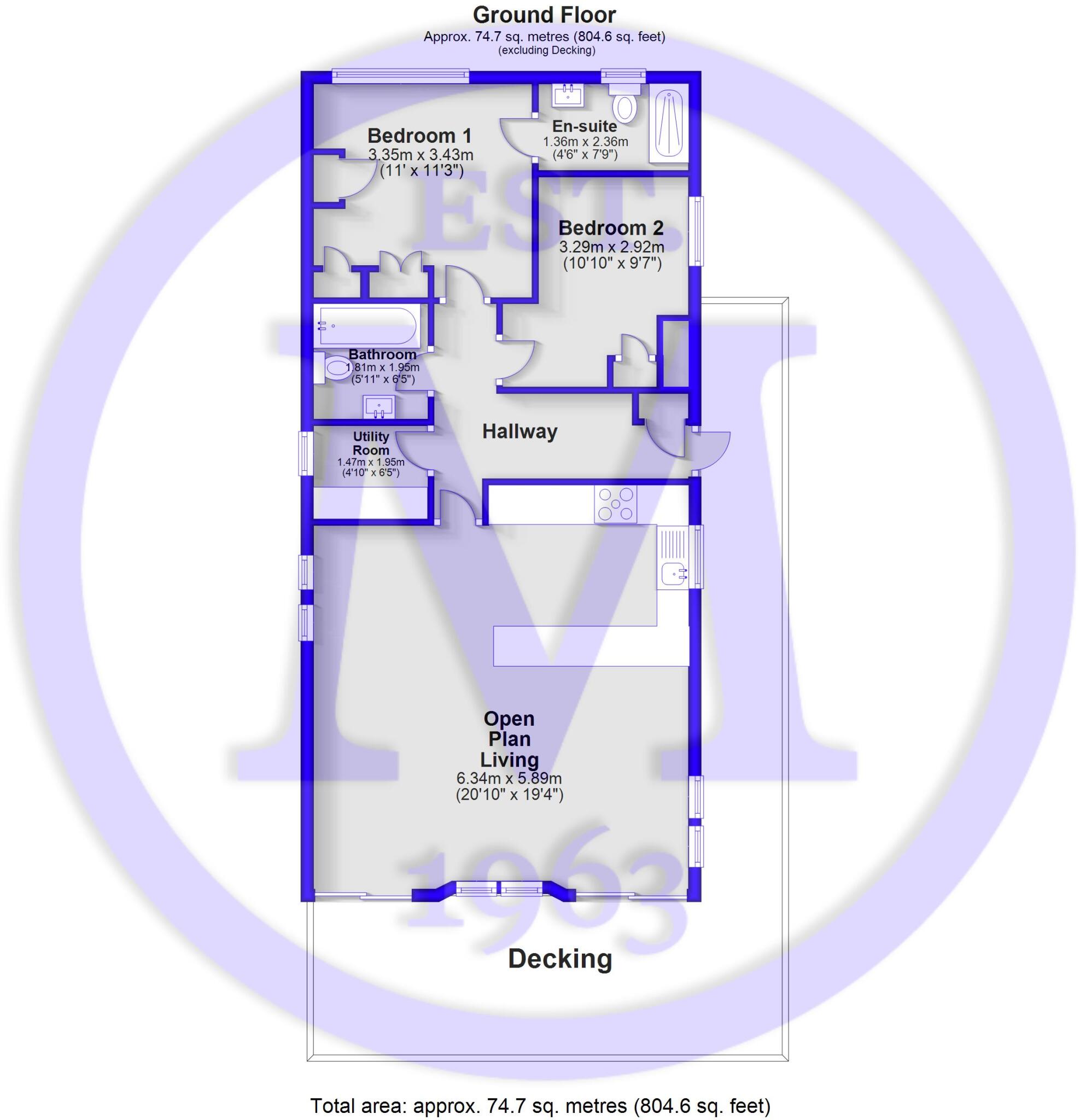 Highcliffe Meadows, Hoburne Naish Holiday Park, Barton On Sea, Hampshire, BH25 floorplan