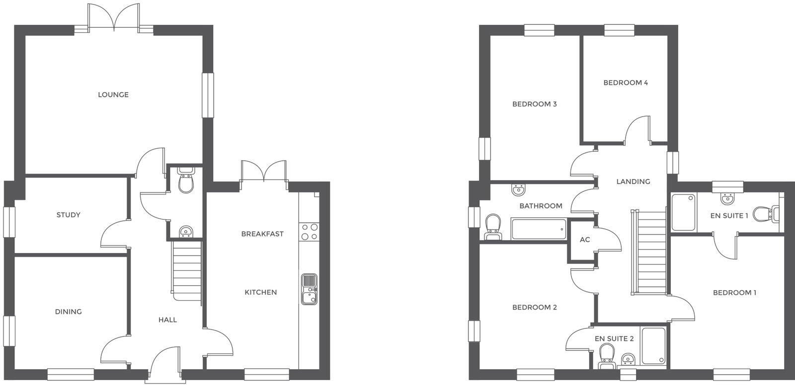 Plot 156, Acresford Park, Handsacre, Rugeley, WS15 4FE - The Porchester floorplan