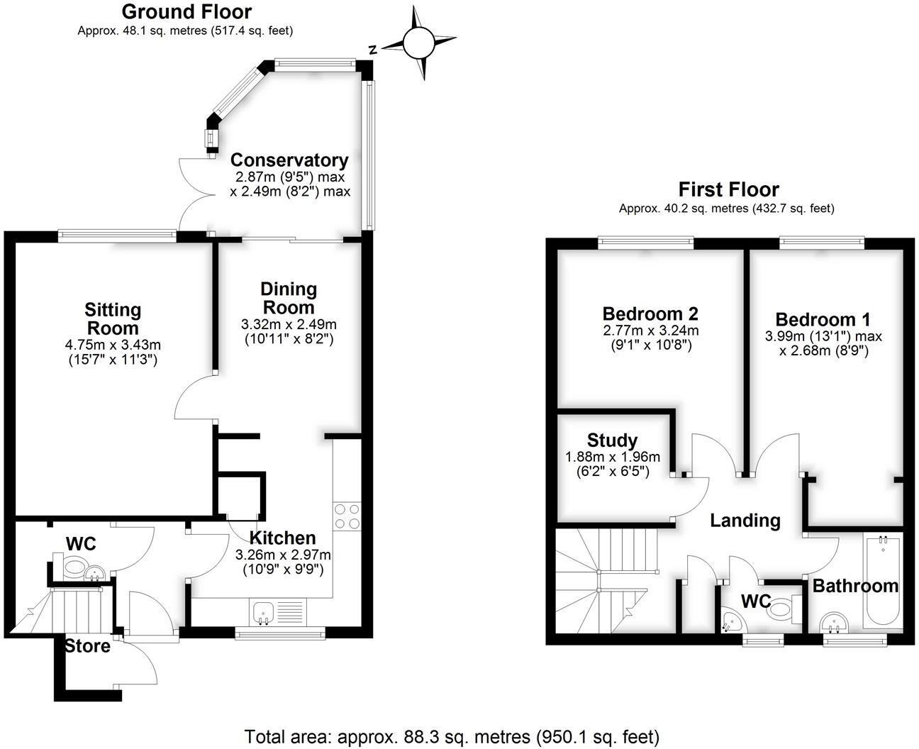 Randalls Croft Road, Wilton floorplan