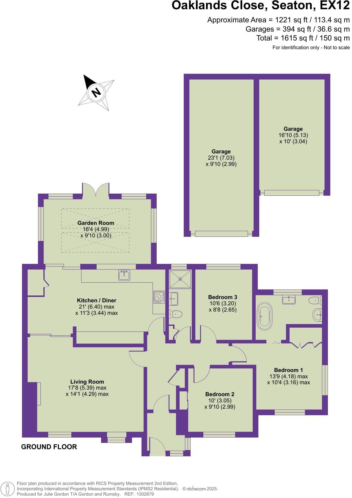 Oaklands Close, Seaton, Devon floorplan