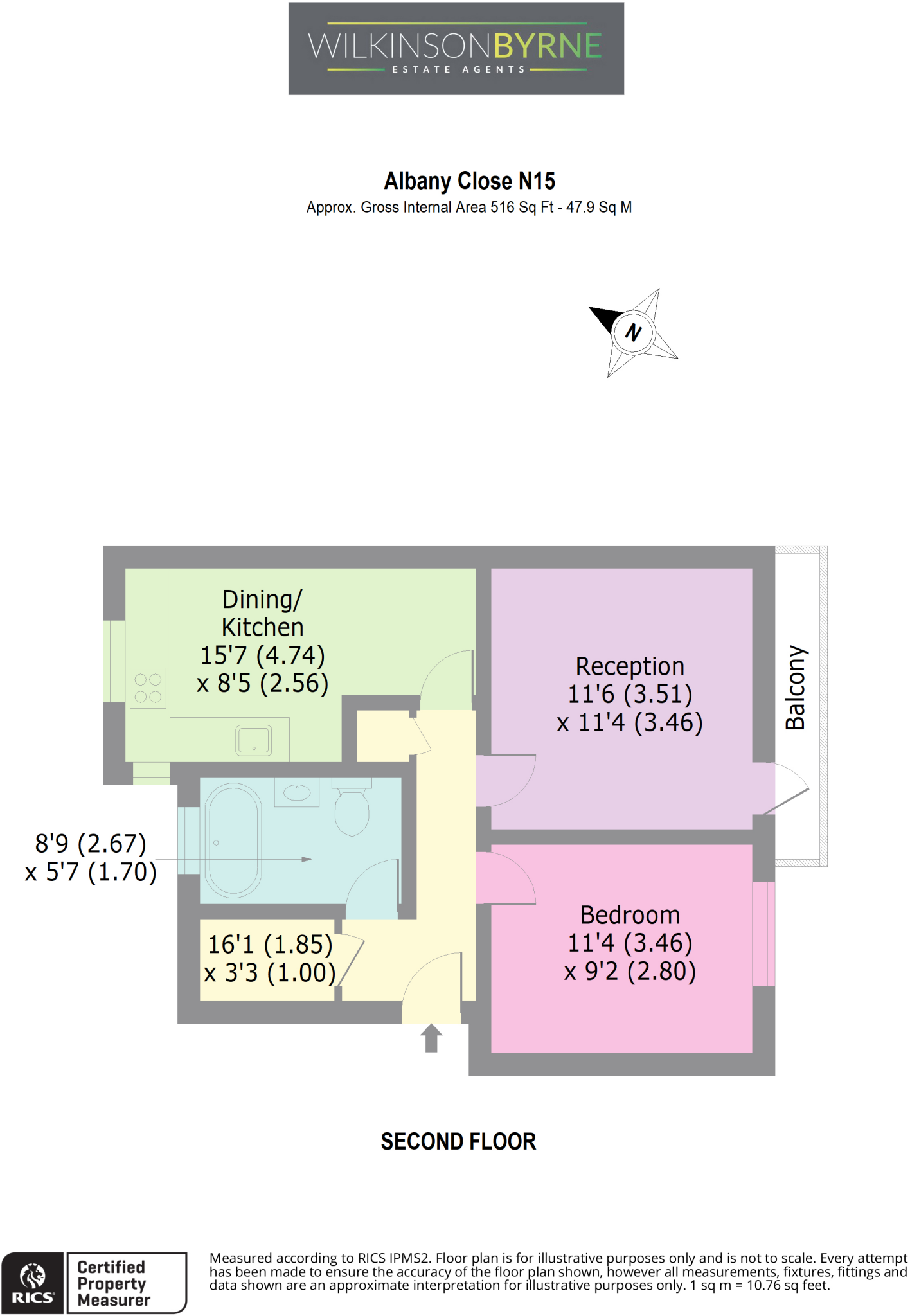 Albany Close, London floorplan
