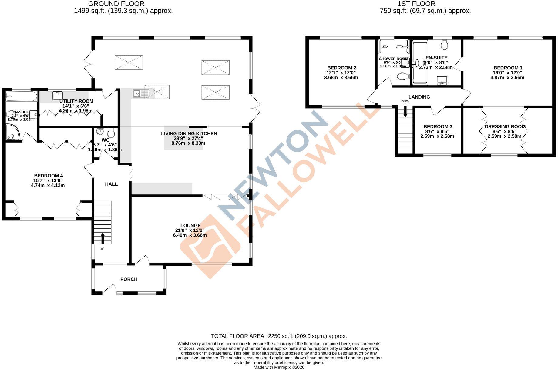 Westhawe, Bretton, Peterborough, PE3 floorplan