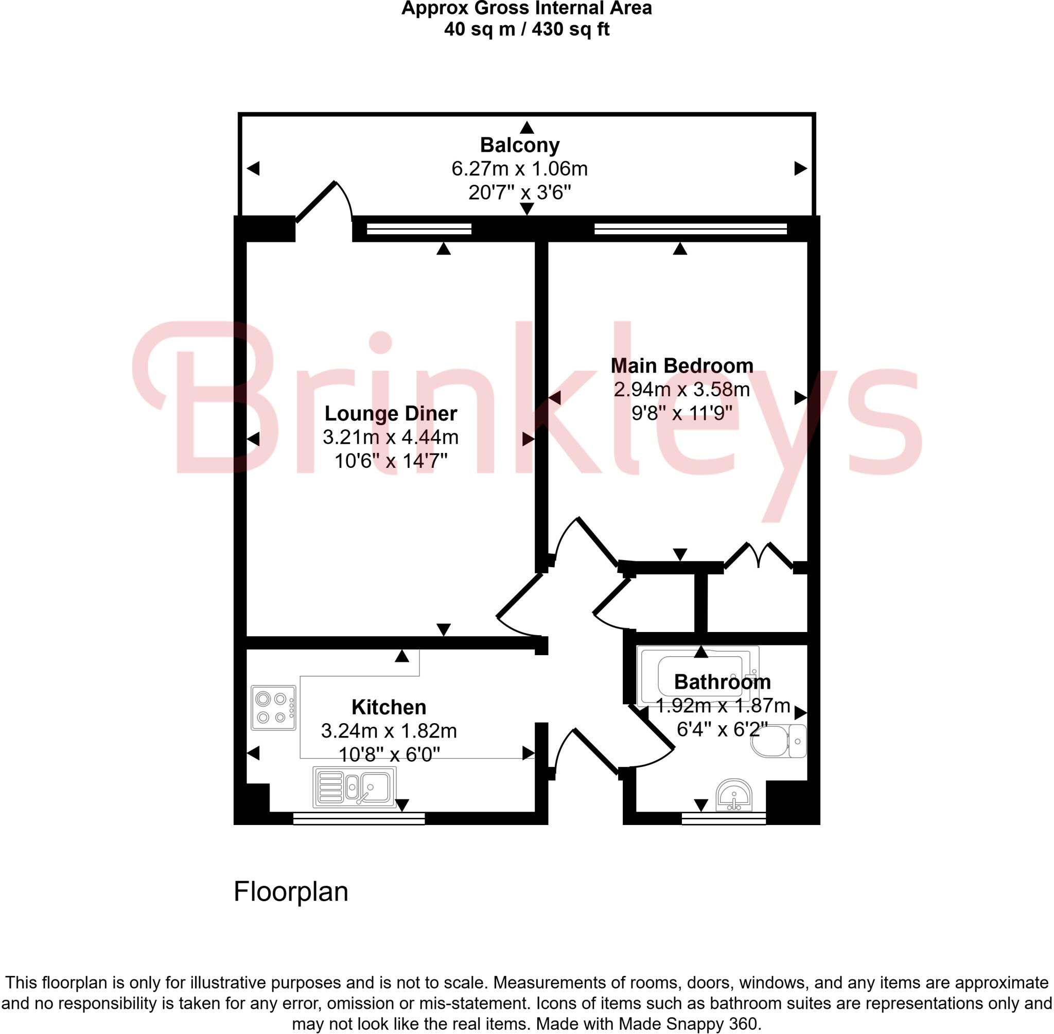 Ormonde Court, 364 Upper Richmond Road, London, SW15 floorplan