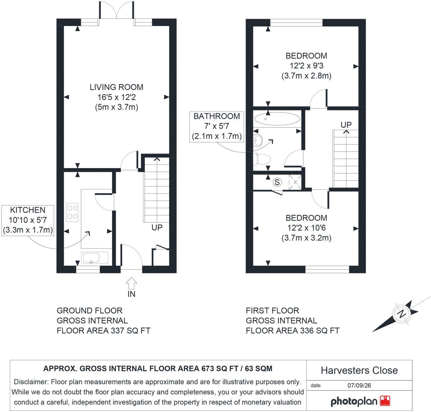 Harvesters Close, Isleworth , TW7 floorplan