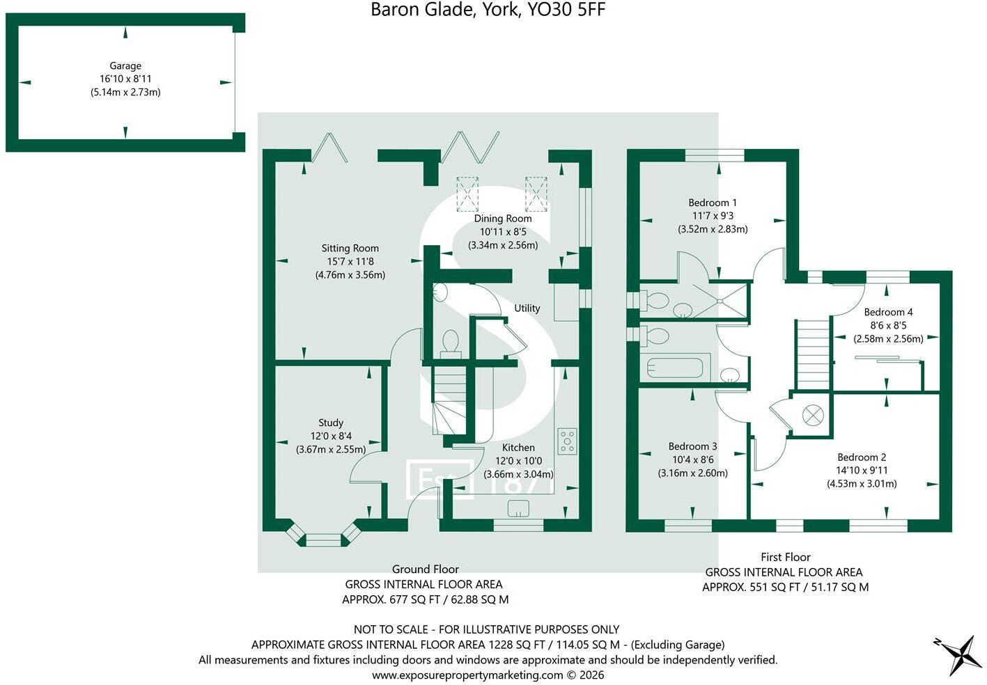 Baron Glade, York floorplan