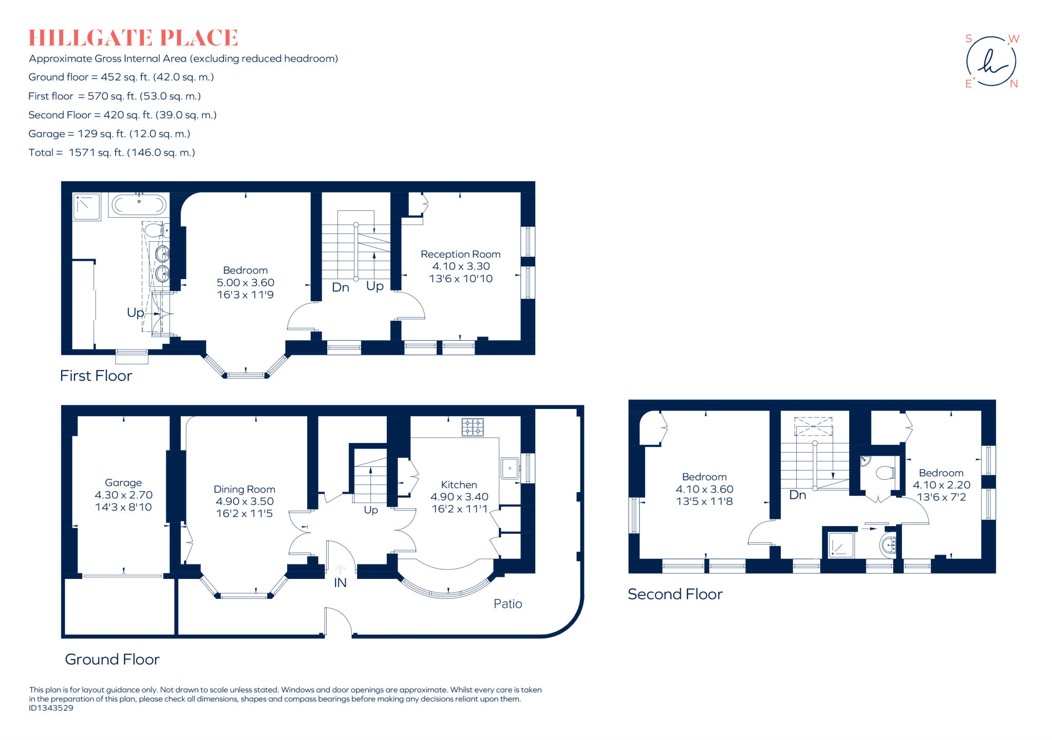 Hillgate Place London W8 floorplan