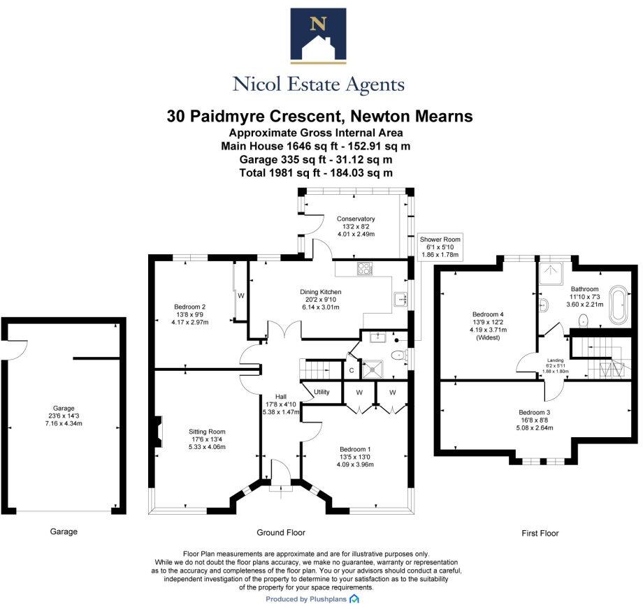 Paidmyre Crescent, Newton Mearns floorplan