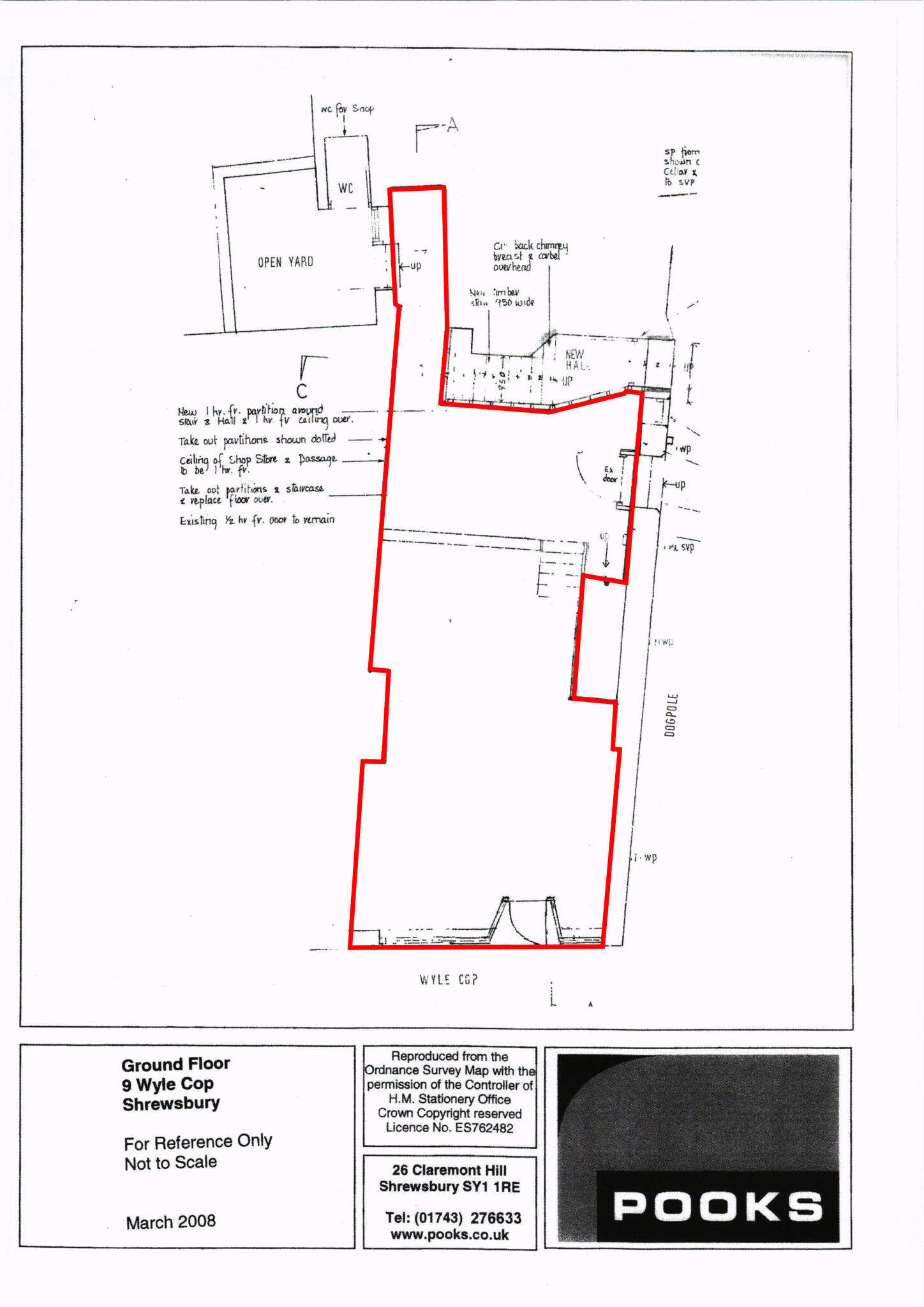 9 Wyle Cop & 1-1a Dogpole - Ground Floor Floorplan outlined.jpg