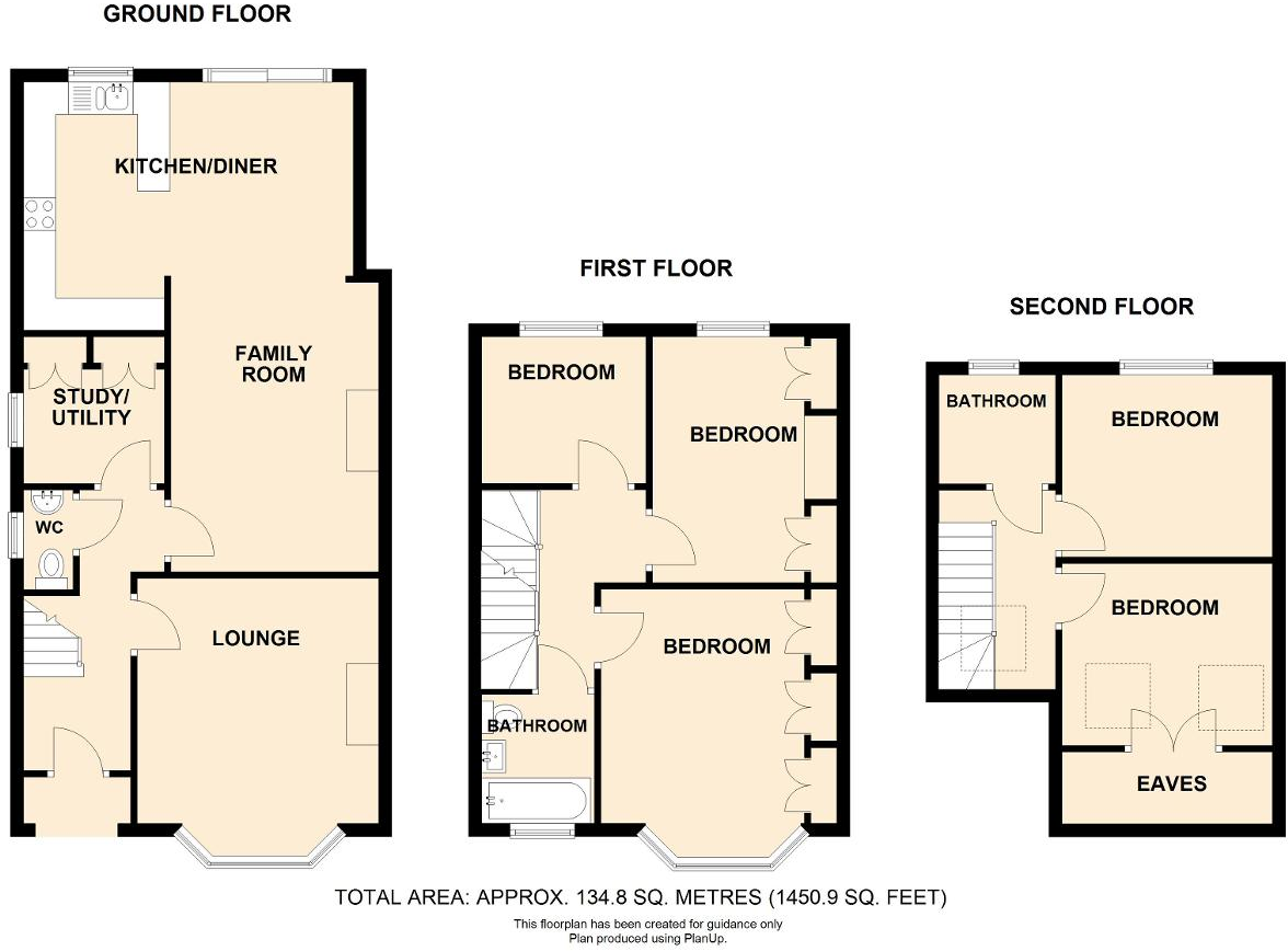 St Michaels Crescent, New Bedford Road Area, Luton, Bedfordshire, LU3 1NA floorplan