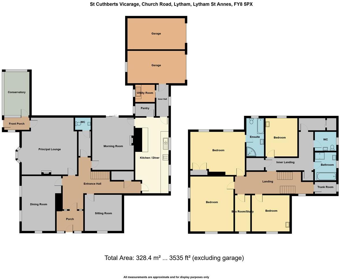 St Cuthbert's Vicarage, Church Road, Lytham floorplan