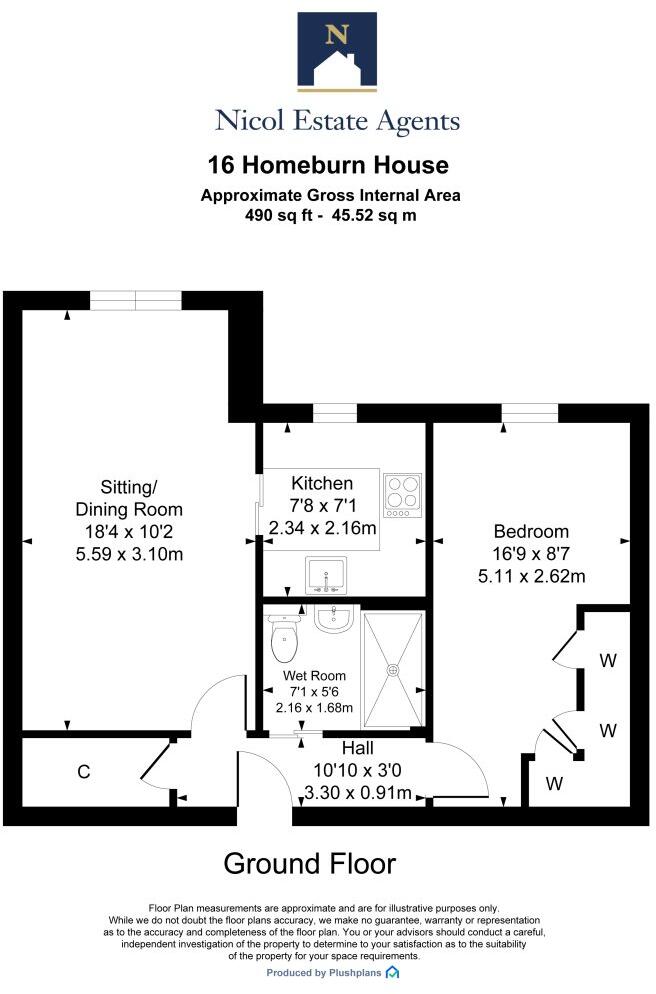 Homeburn House, Giffnock floorplan