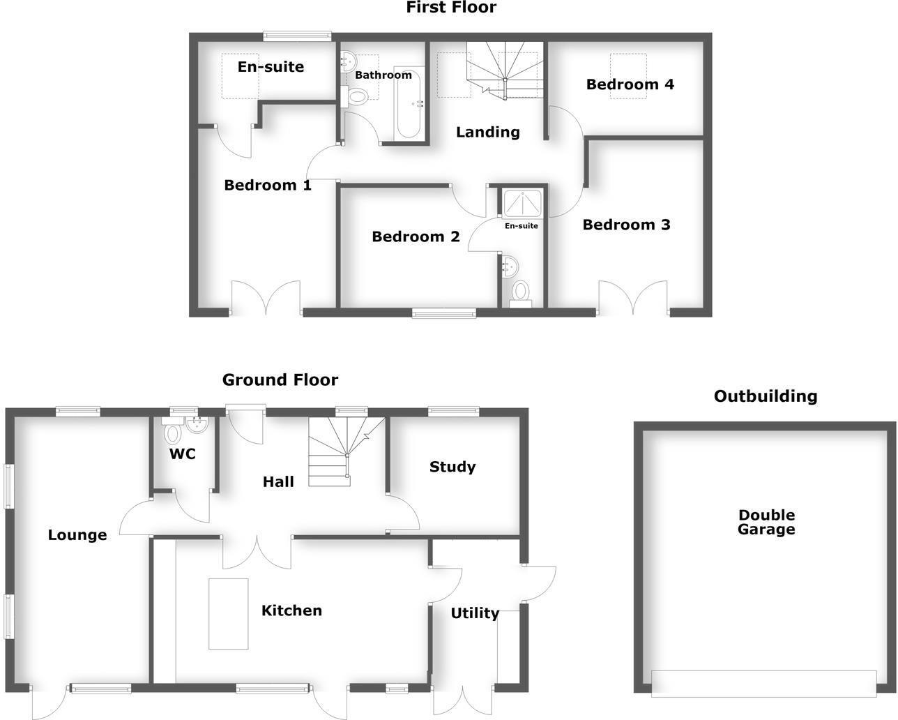 Mount View, Cambridge Road, Cosby. floorplan