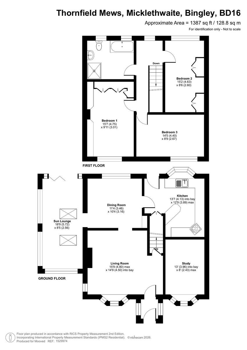 Thornfield Mews, Bingley, BD16 3 floorplan