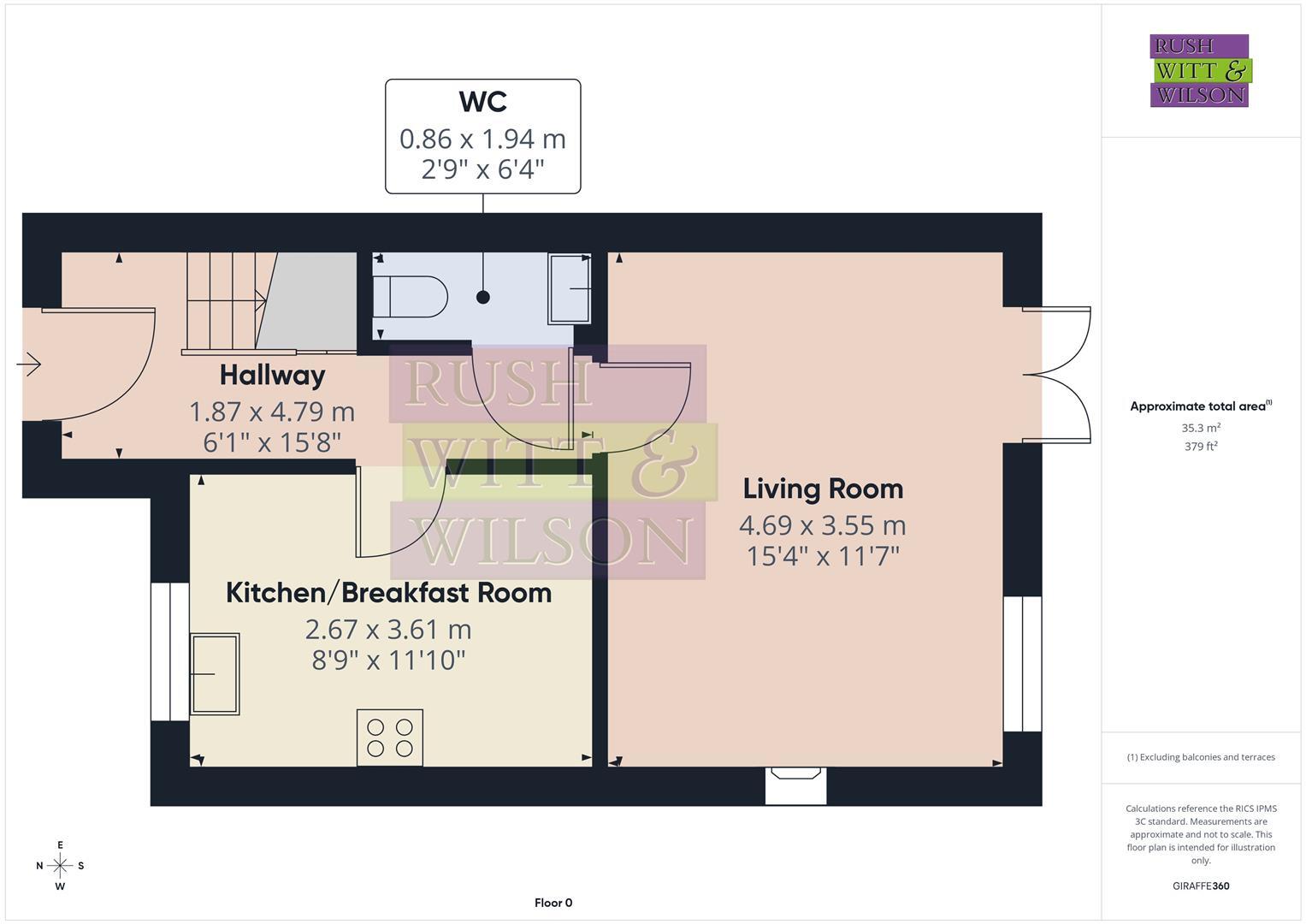 Udimore Road, Broad Oak, Rye floorplan