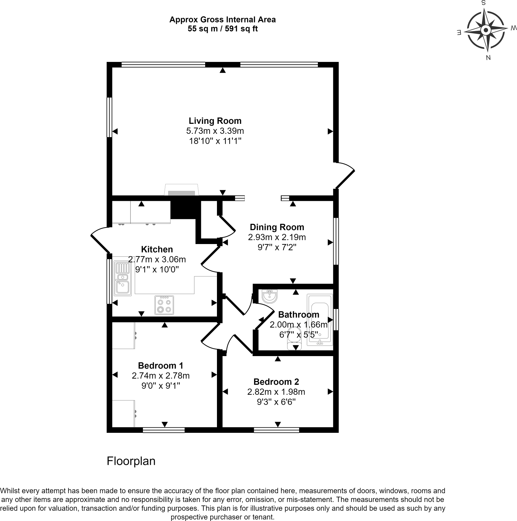 Blackpool, Lancashire, FY4 floorplan