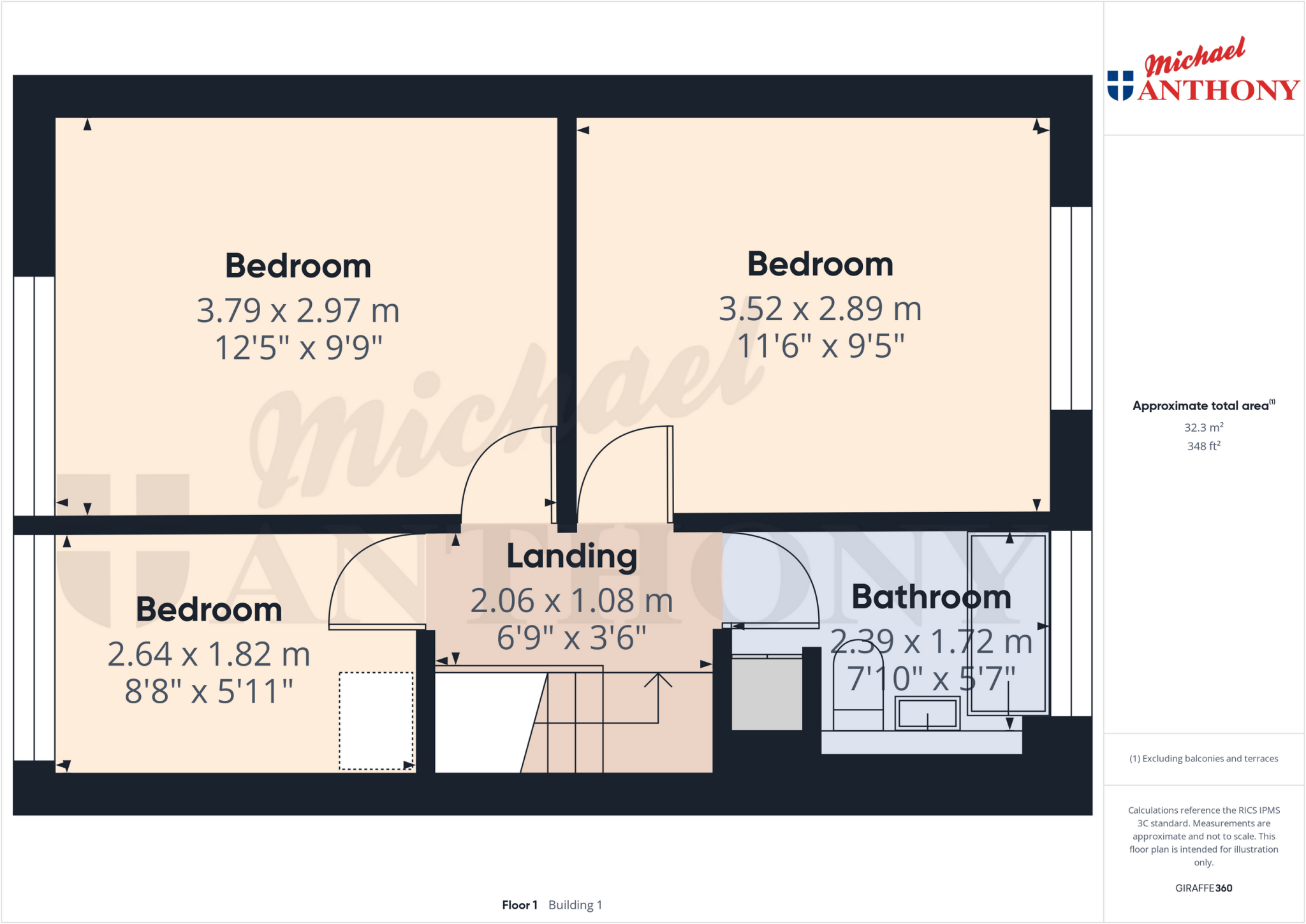 Bideford Green, Leighton Buzzard, Bedfordshire floorplan