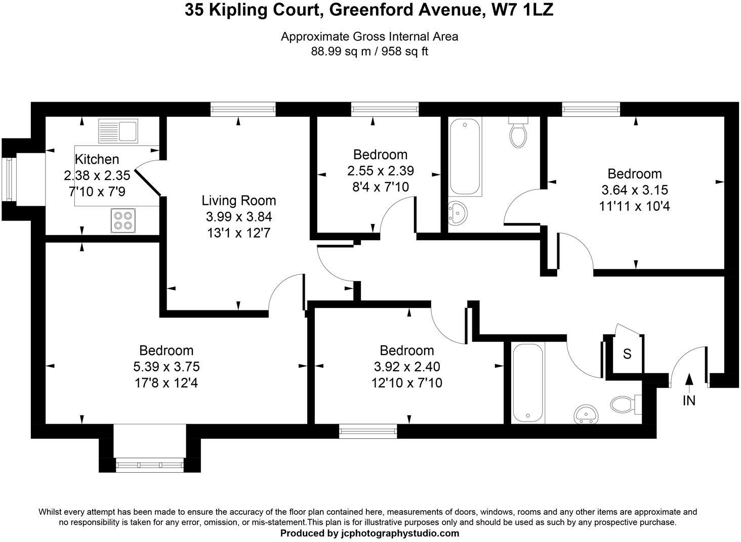 Kipling Court, Hanwell floorplan