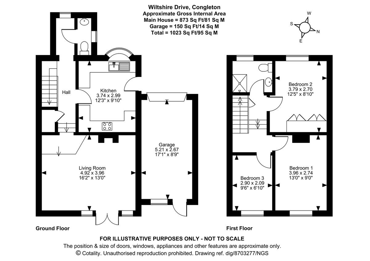 Wiltshire Drive, Congleton floorplan