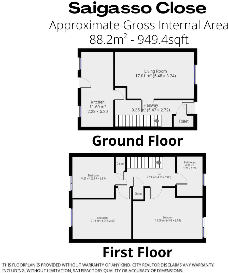 Saigasso Close, London floorplan