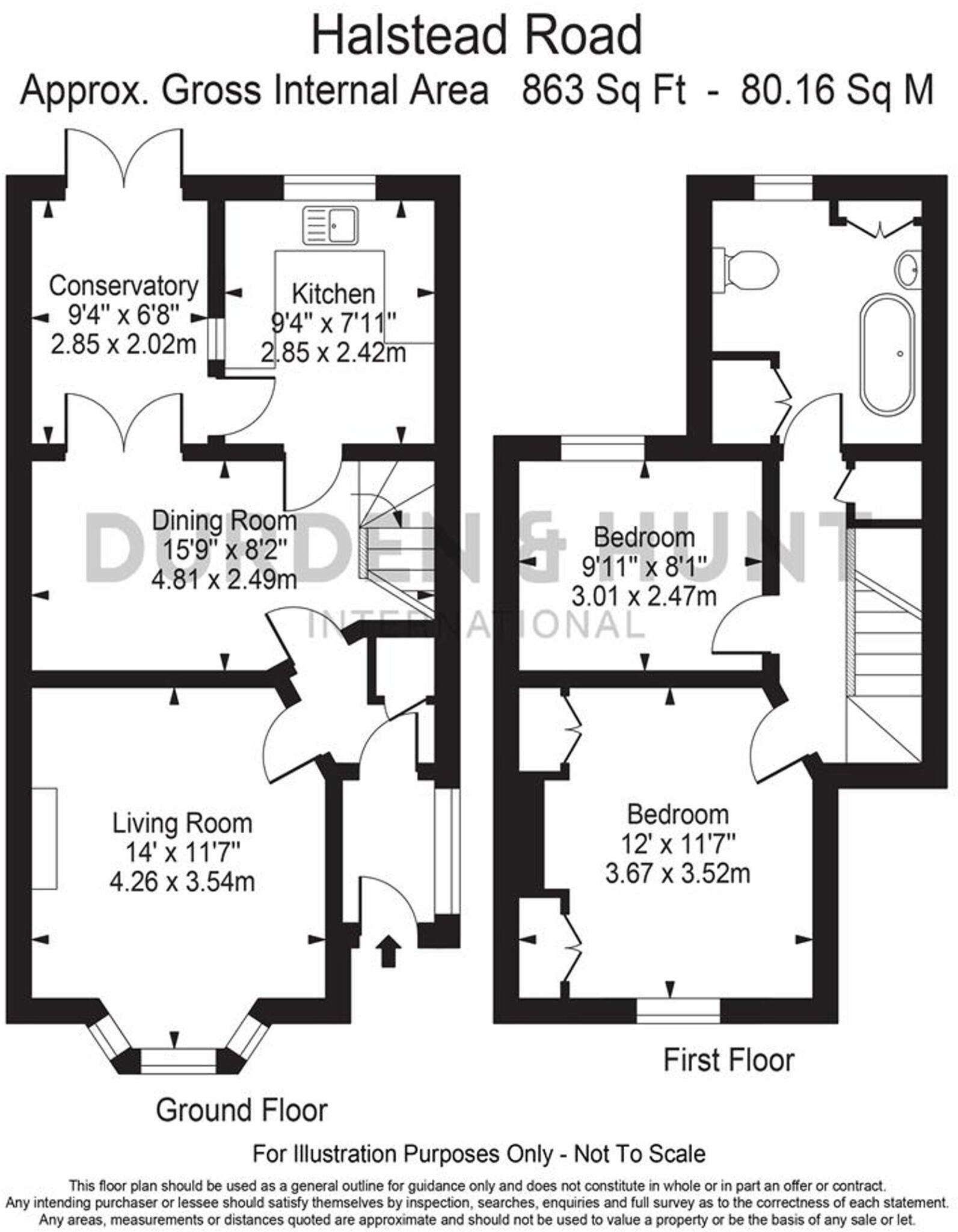 Halstead Road, London, E11 floorplan