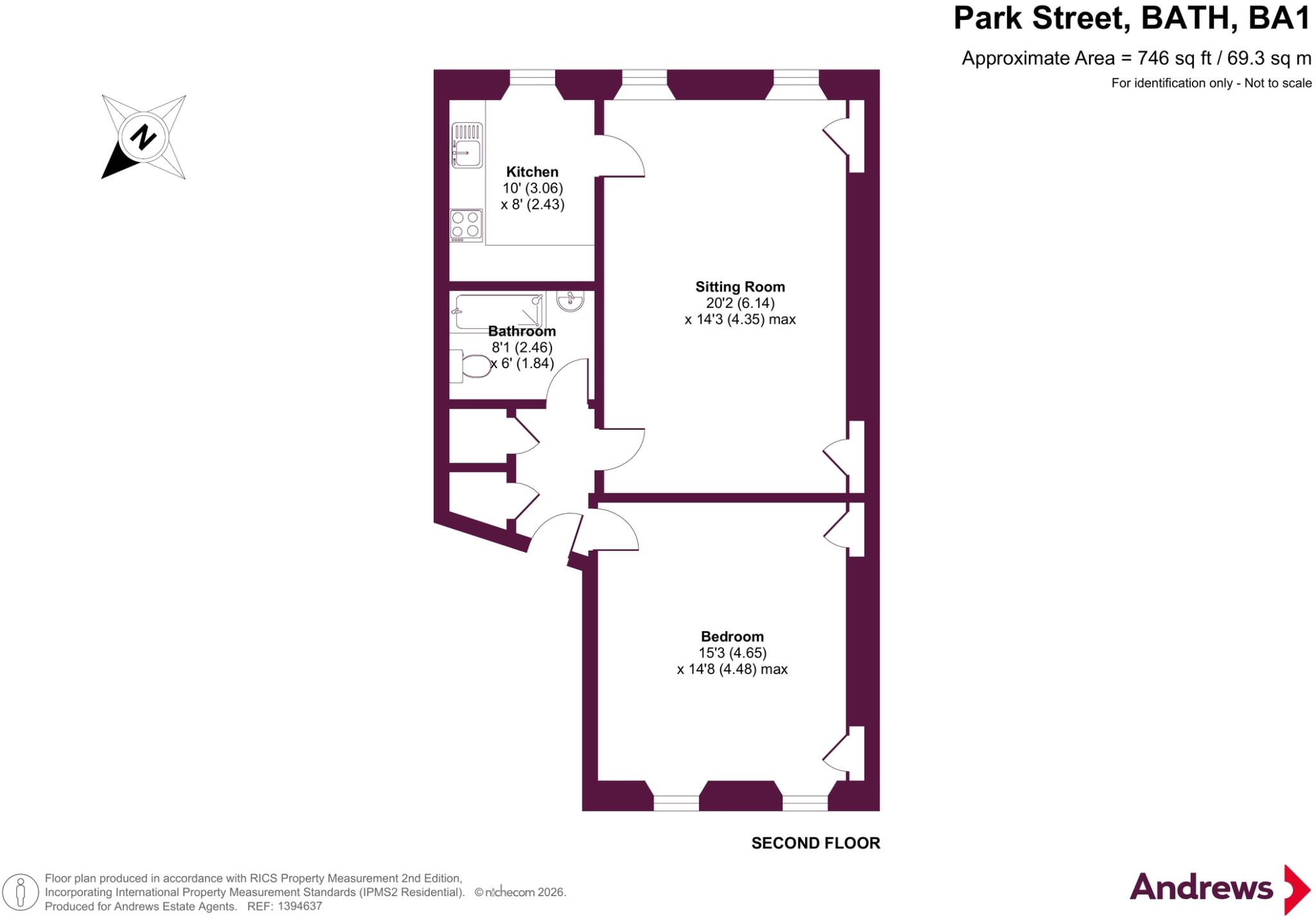 Park Street, Bath, Somerset, BA1 floorplan
