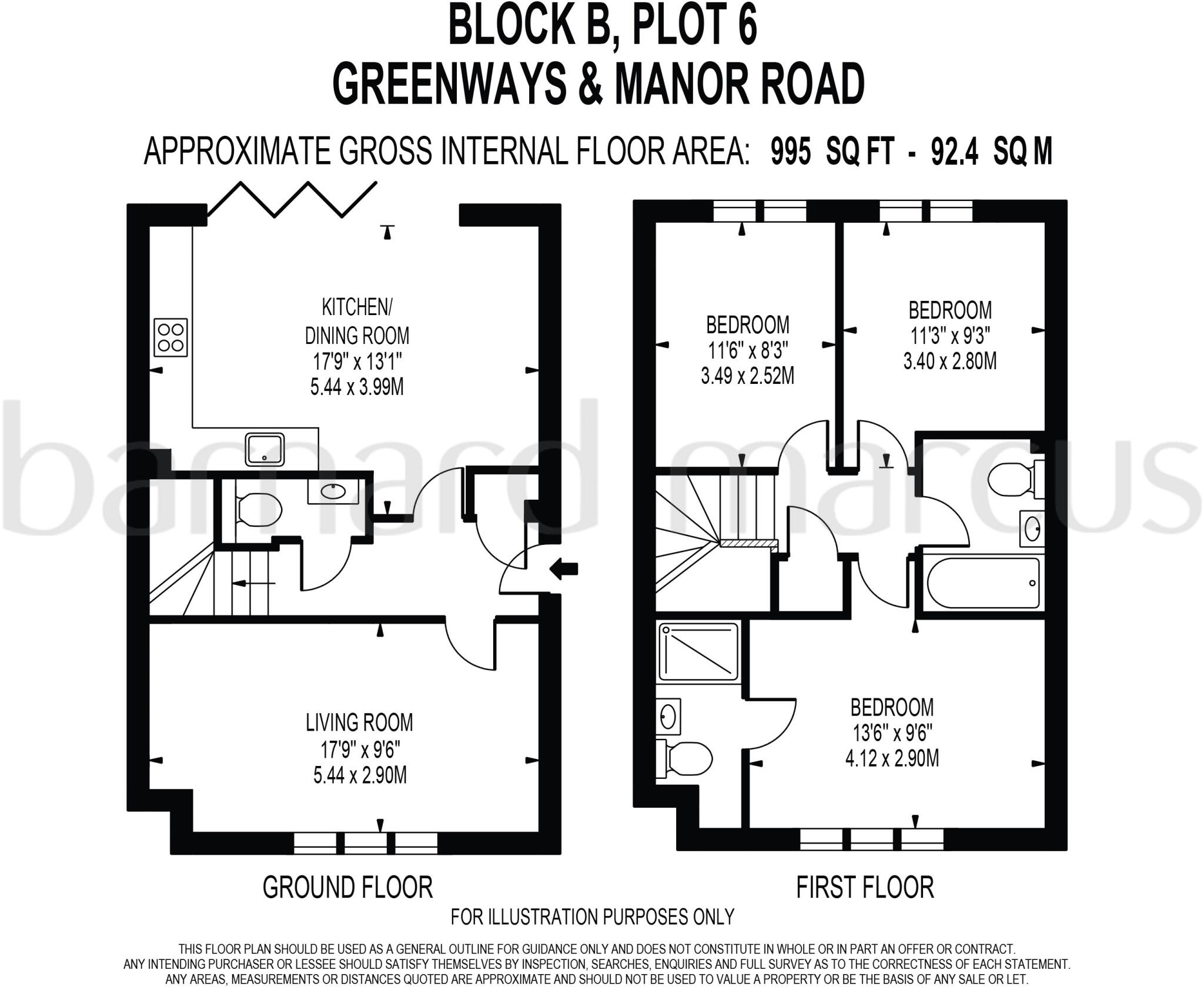 Manor Road South, ESHER floorplan