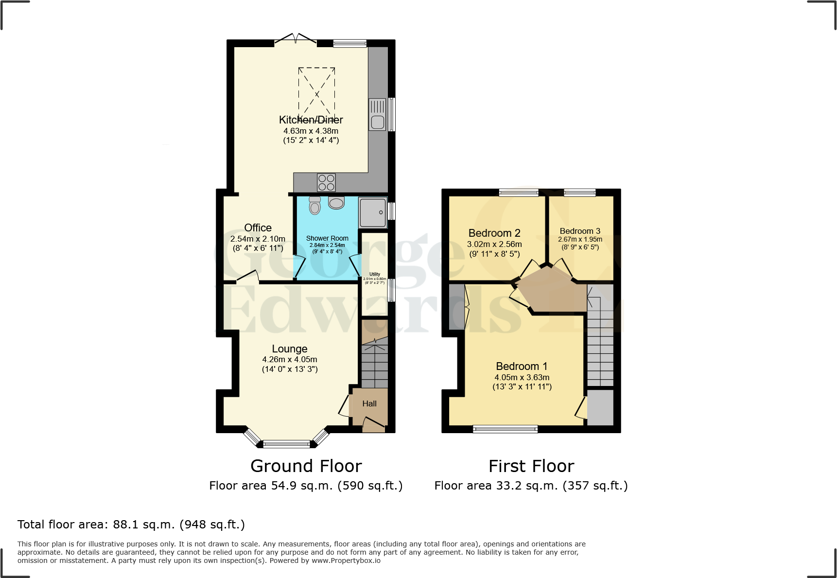 Measham Road, Oakthorpe, DE12 7RG. floorplan