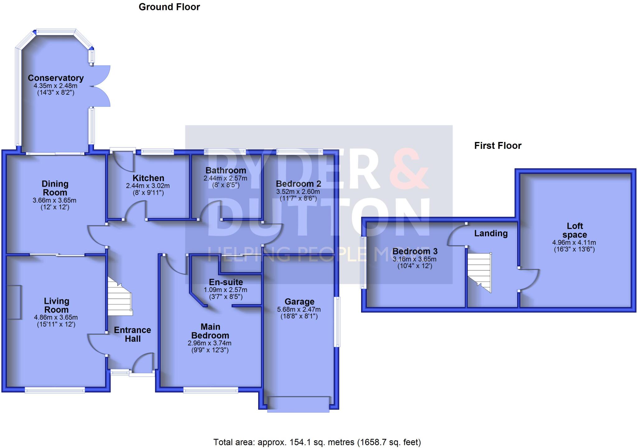 Boothroyd Drive, Crosland Hill, Huddersfield, West Yorkshire, HD4 floorplan