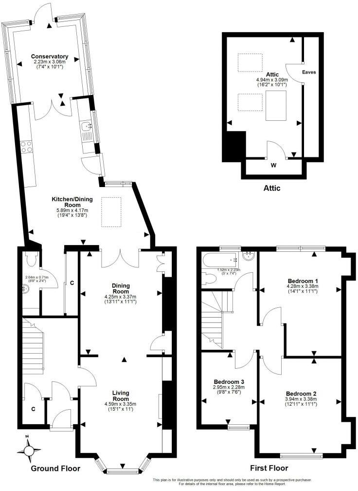 67 Inveresk Road, Musselburgh, EH21 7BG floorplan