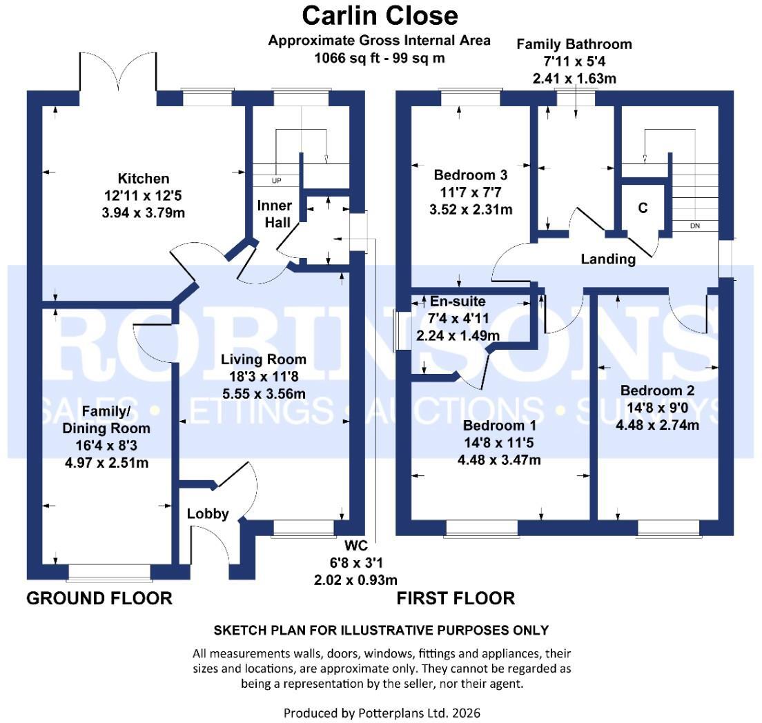 Carlin Close, Bowburn, Durham floorplan