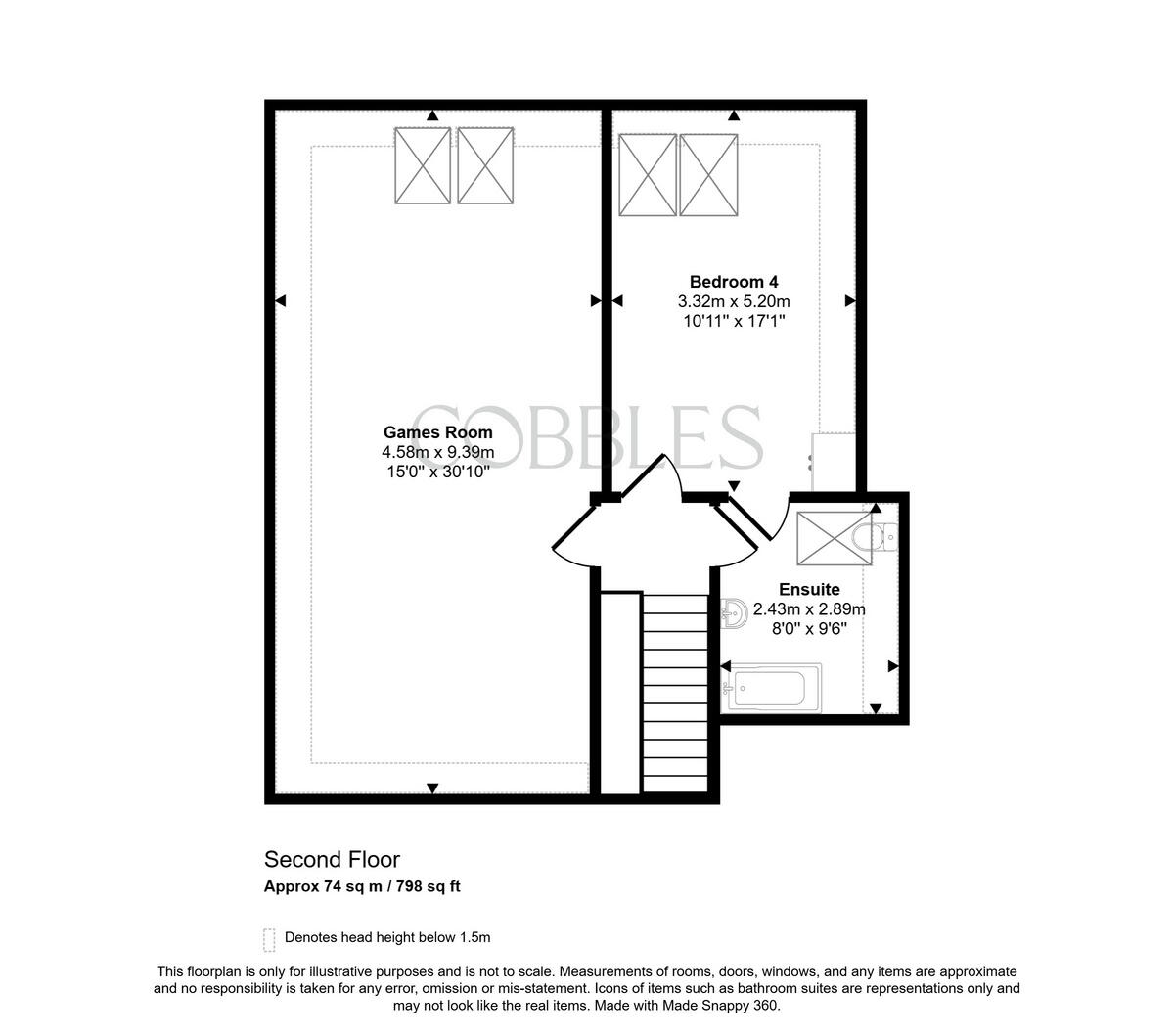 59 Church Way, Weston Favell Village, Northampton, NN3 3BX floorplan