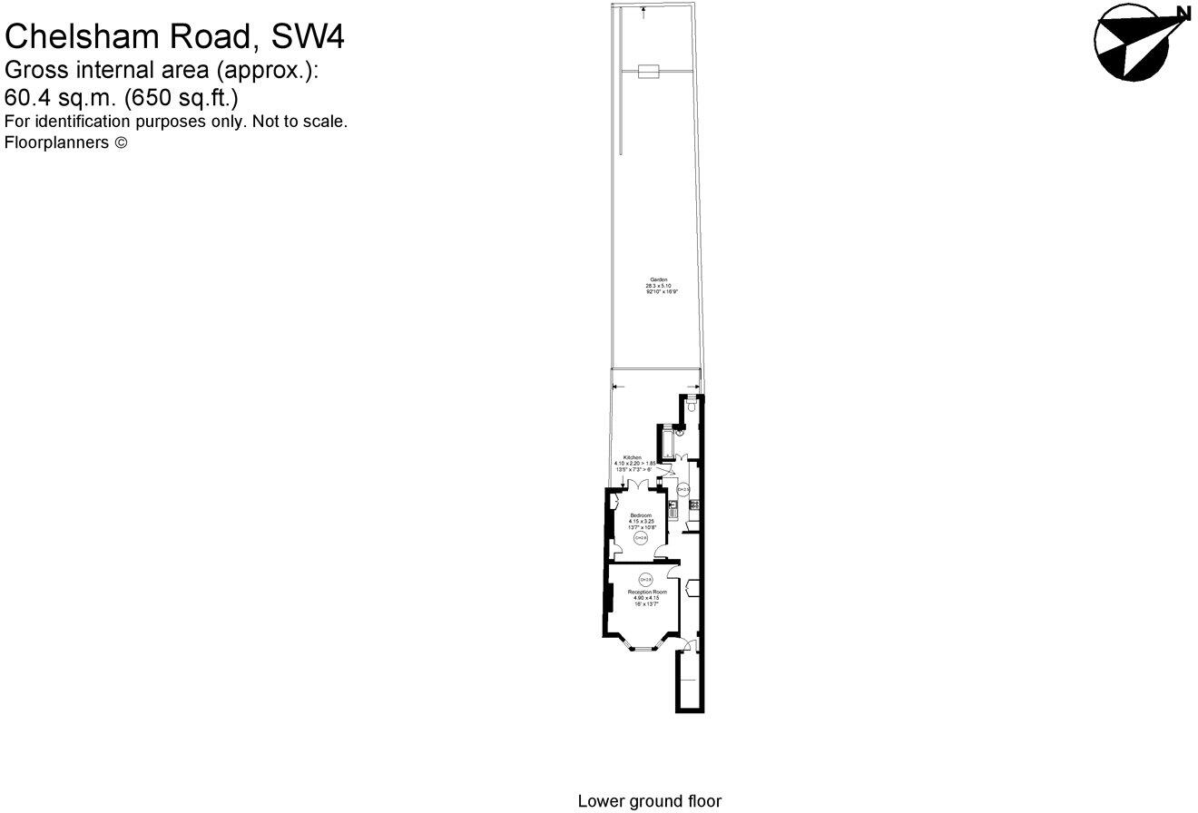Chelsham Road, London, SW4 floorplan