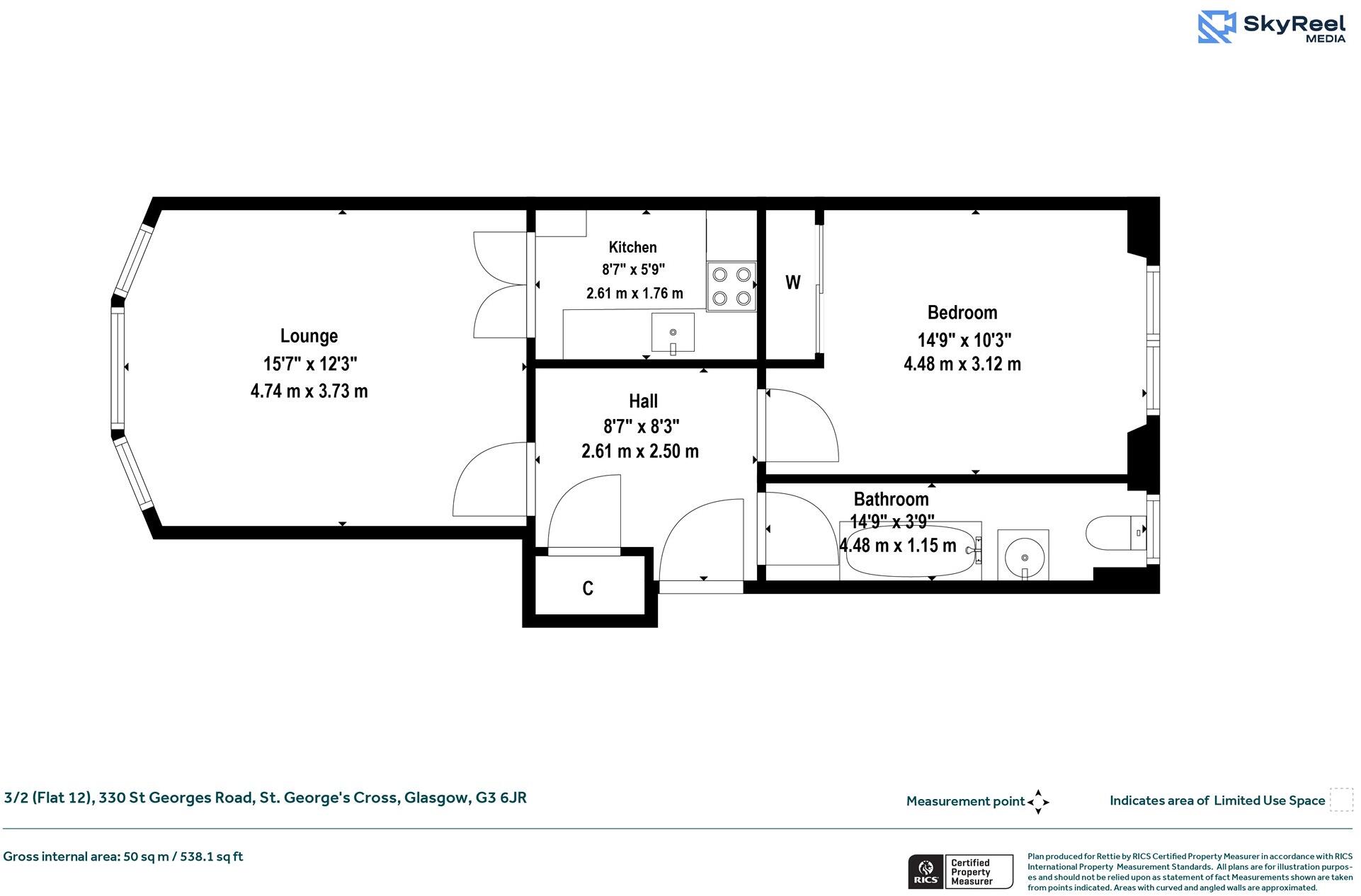 St Georges Road, St. George's Cross, Glasgow floorplan
