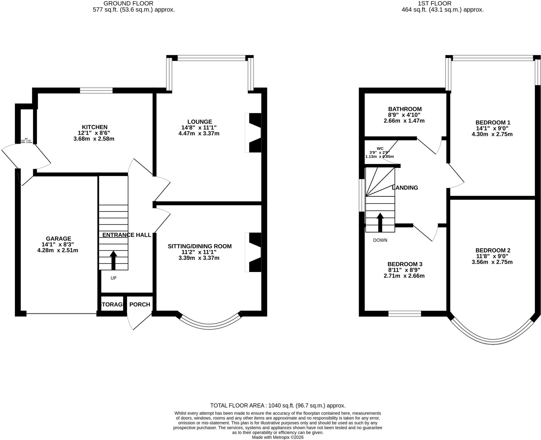 Ollerton Road, Yardley, Birmingham, B26 floorplan