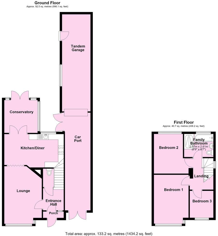 St James Close, Huncote, Leicester, LE9 floorplan