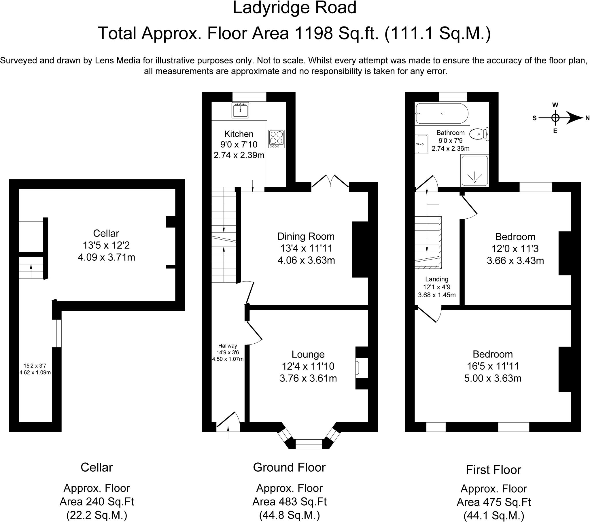 Ladybridge Road, Cheadle Hulme, Stockport, Greater Manchester, SK8 floorplan