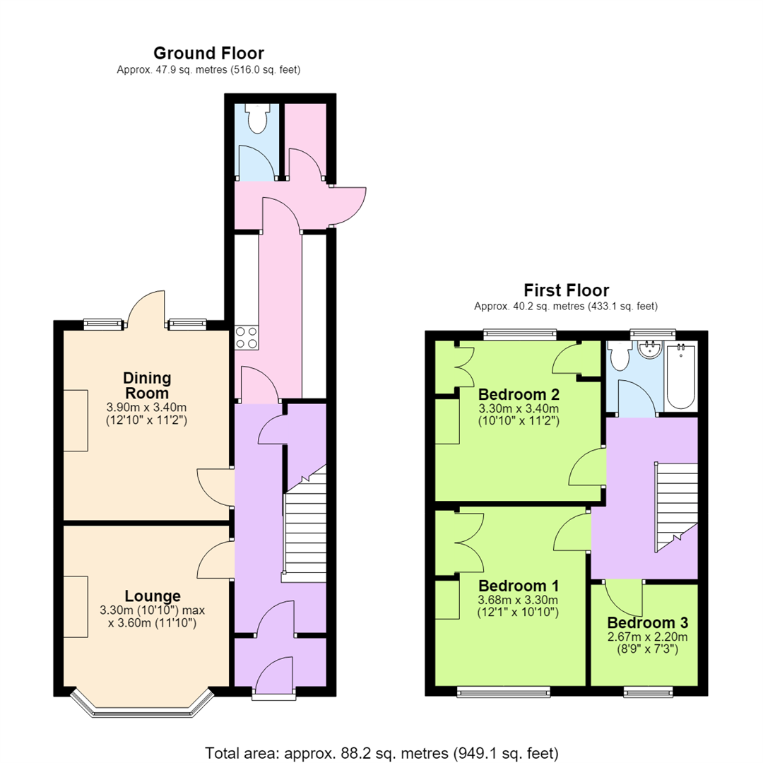Priorsfield Road North, Radford, Coventry floorplan