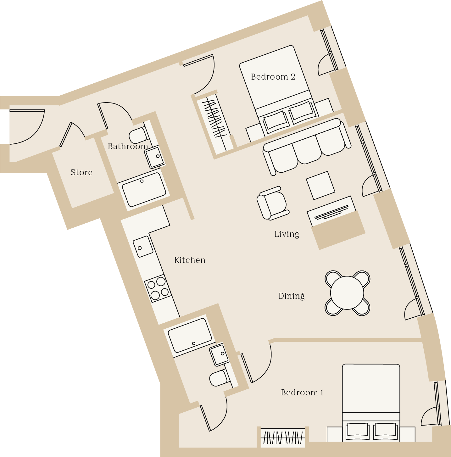 405 Wood Street House, Wood Street, Cathays, Cardiff floorplan