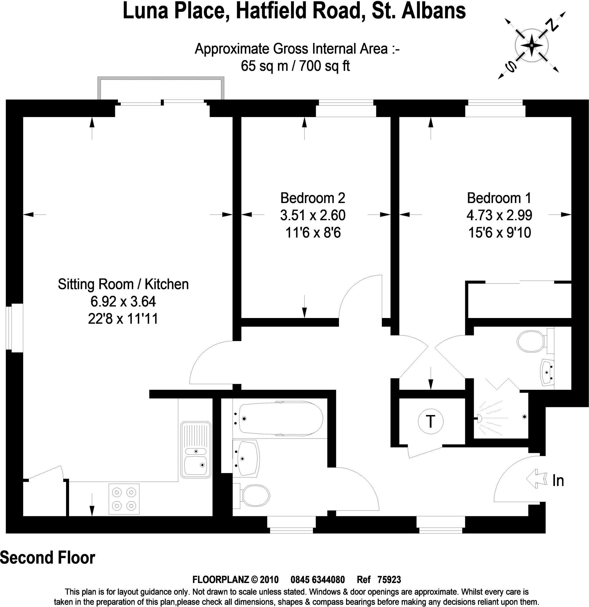 Luna Place St. Albans AL1 floorplan