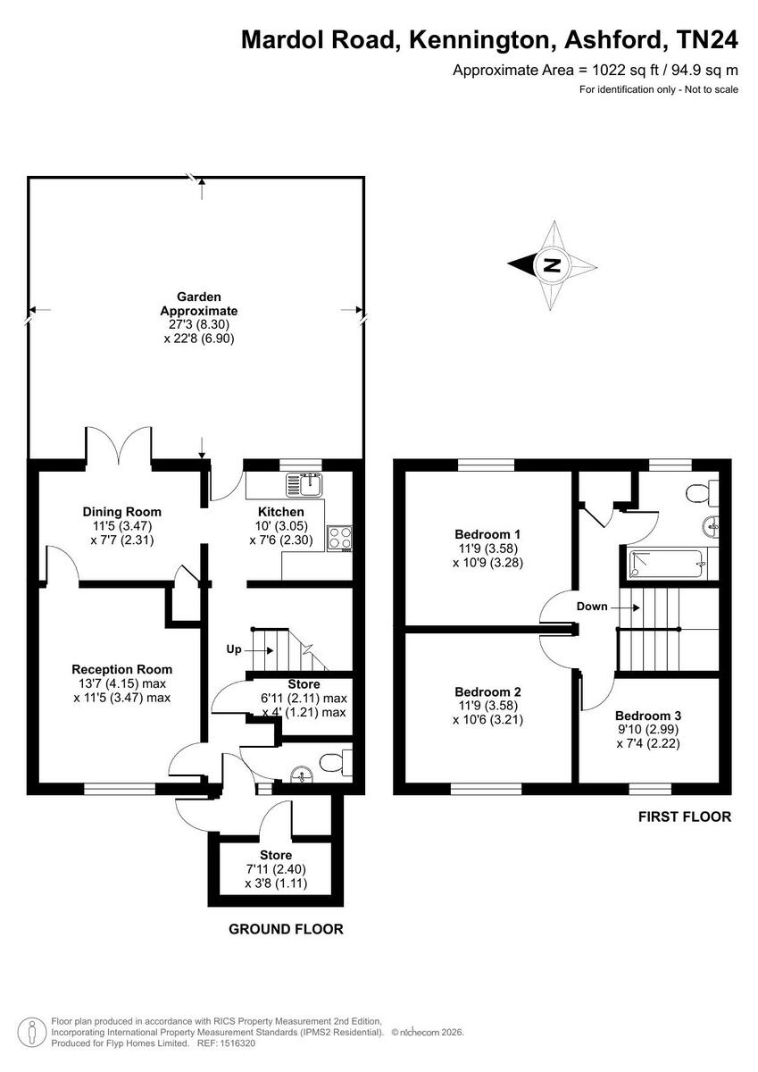 15, Mardol Road, Ashford floorplan