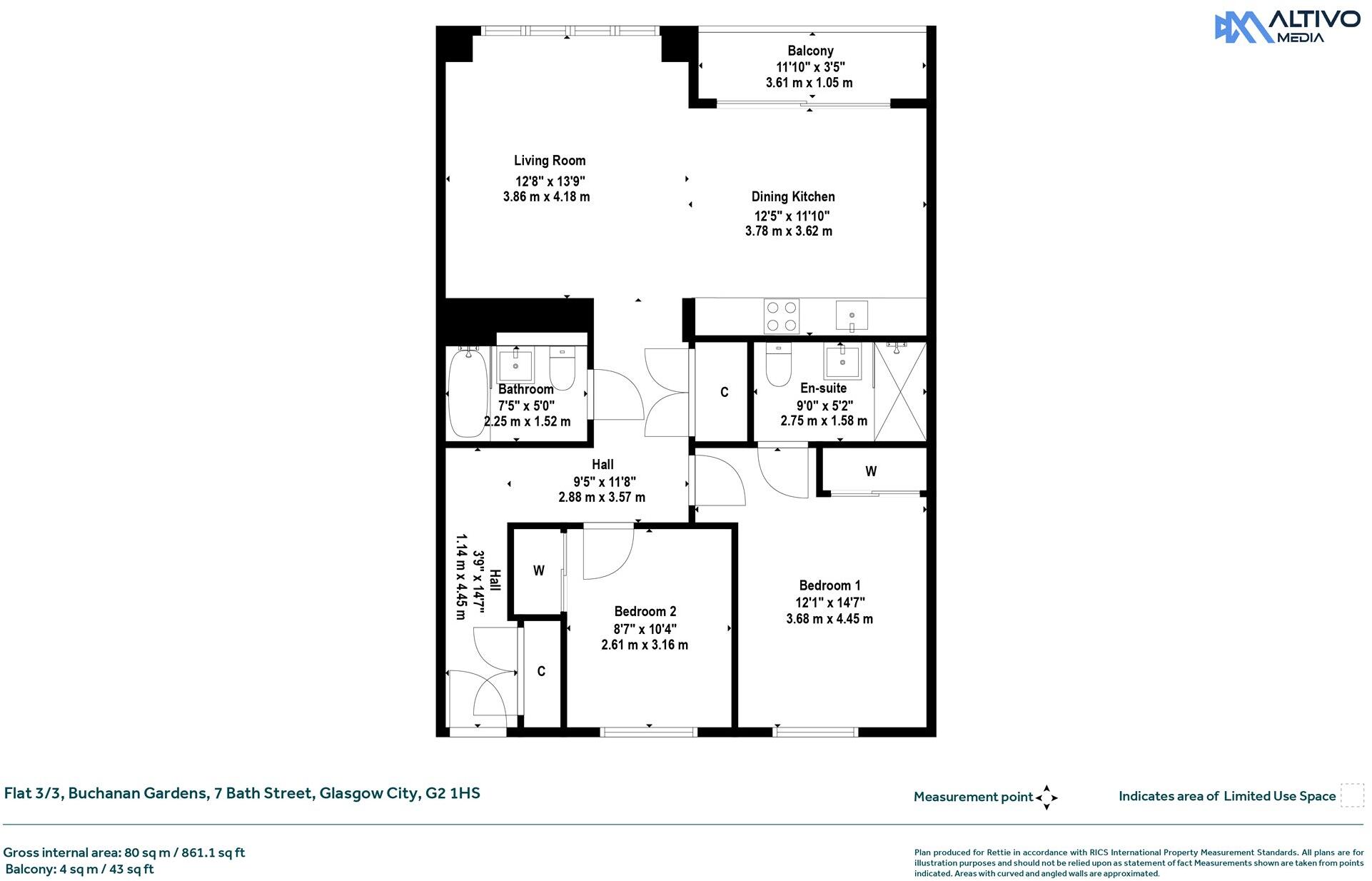 Bath Street, Glasgow City floorplan