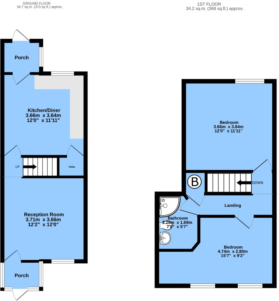 Spencer Street, Chesterfield, S40 4SD floorplan