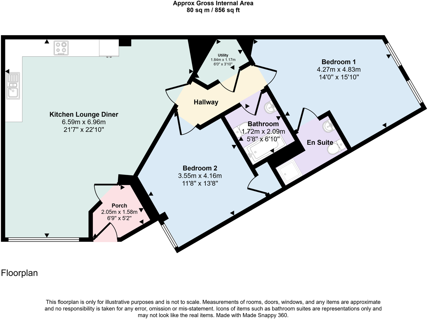 Station House Apartments, Cockermouth, CA13 9FR floorplan