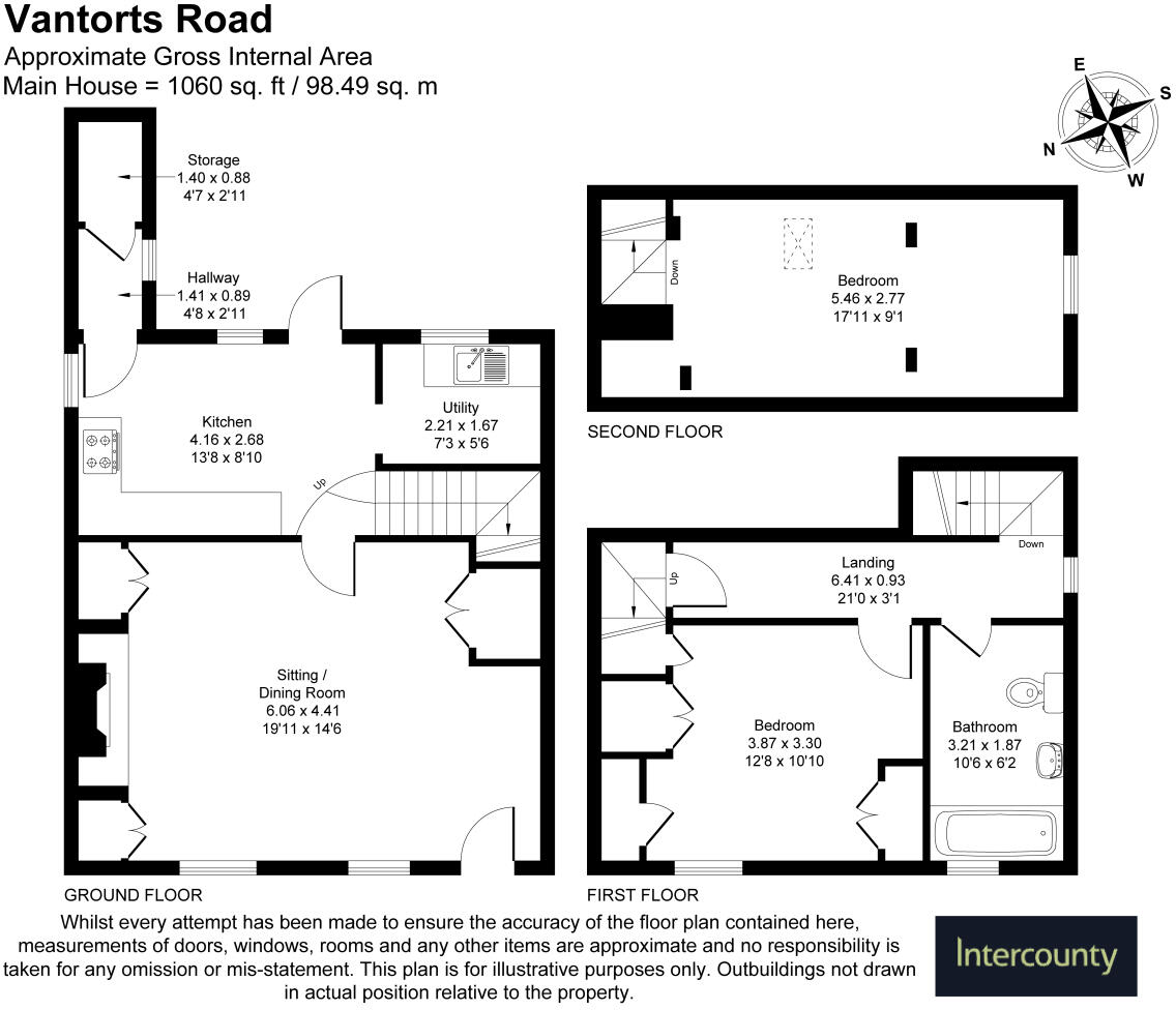 Vantorts Road, Sawbridgeworth, Hertfordshire, CM21 floorplan