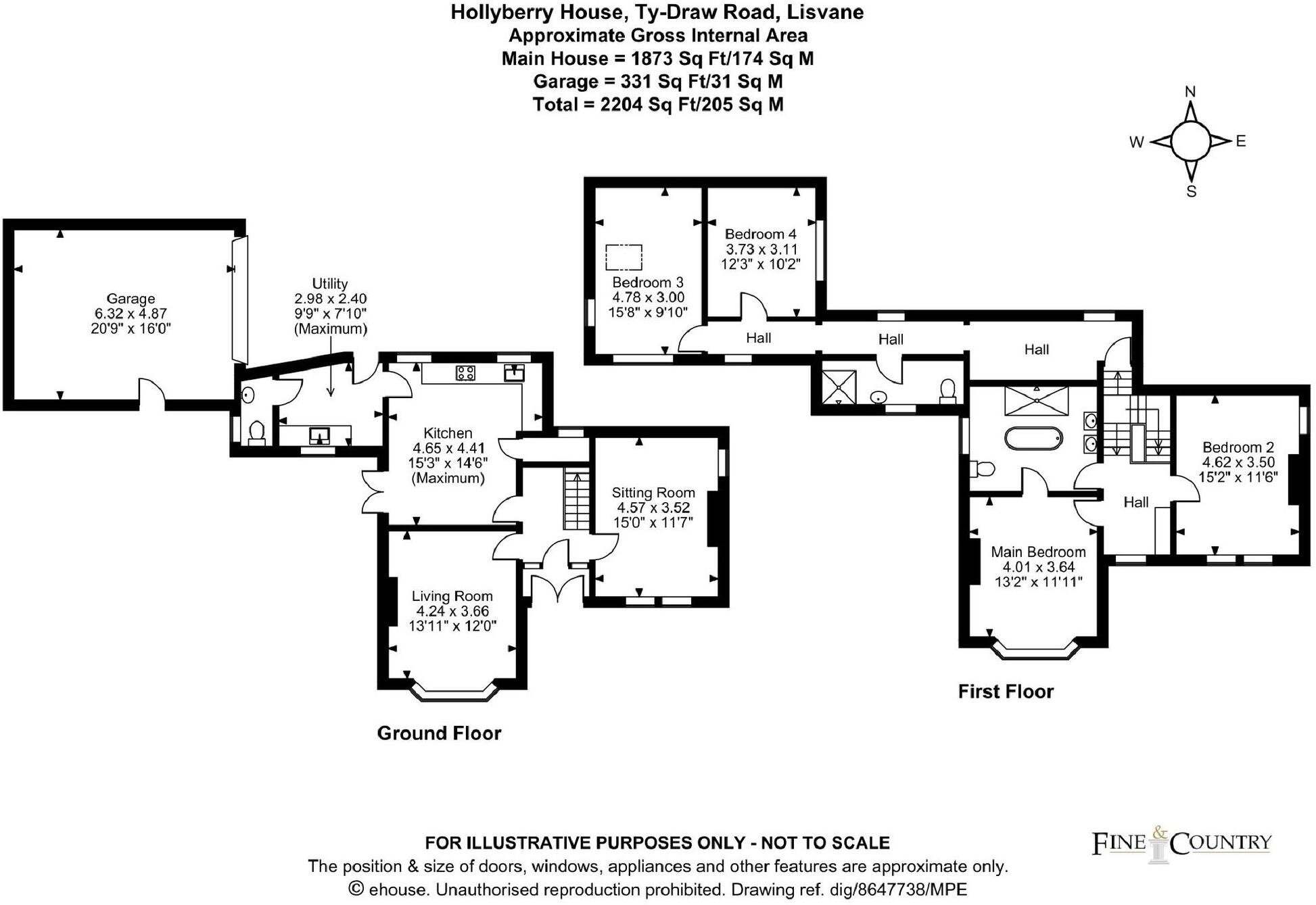 Ty-Draw Road, Lisvane, CF14 floorplan