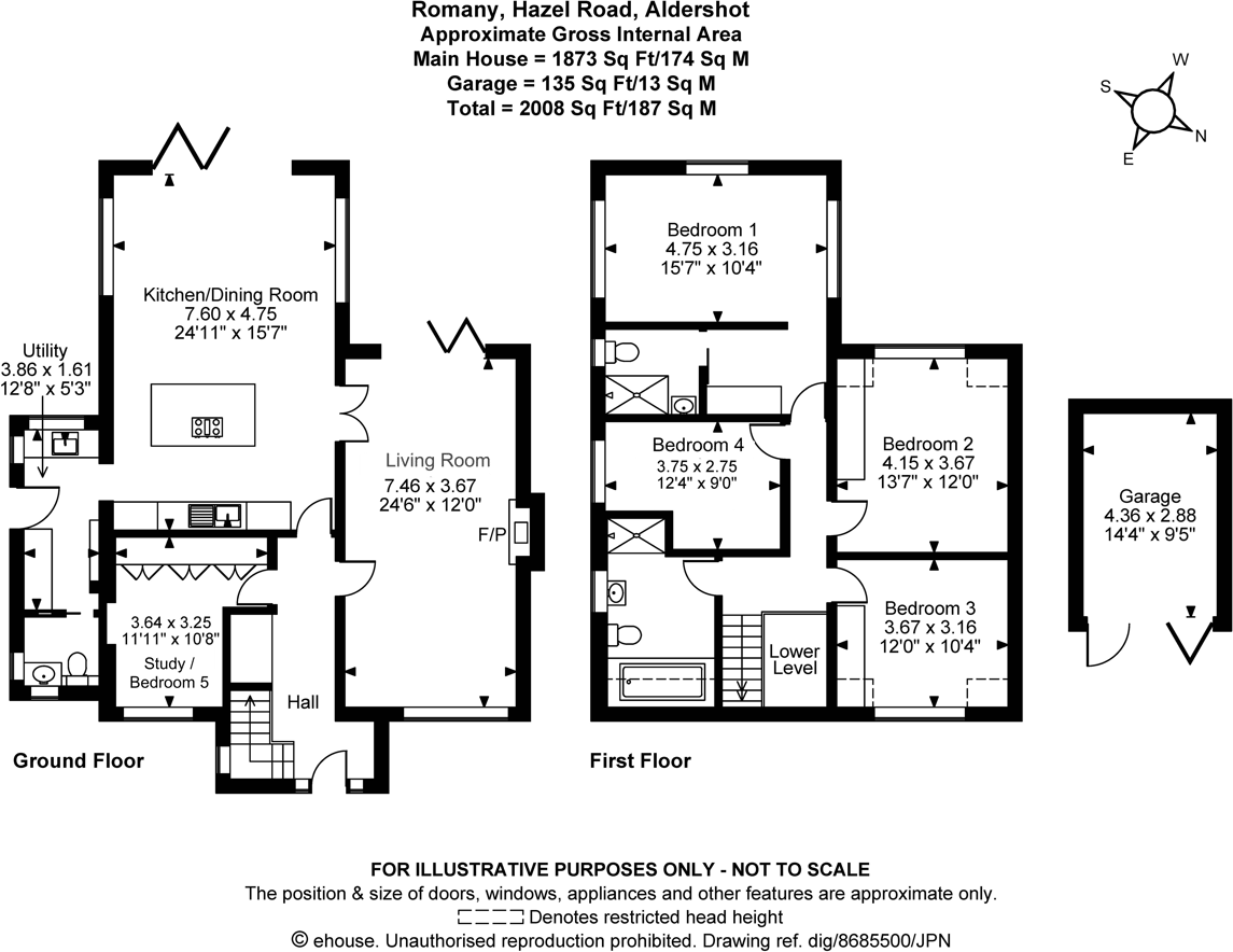Hazel Road, Ash Green, GU12 floorplan