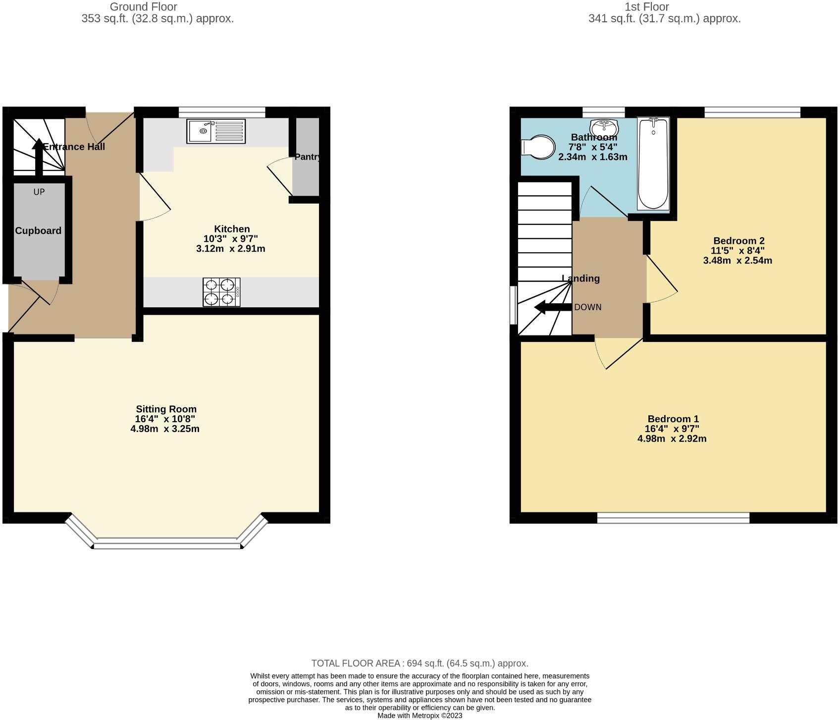 Owslebury Grove - Havant - UNFURNISHED floorplan